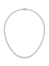 Saks Fifth Avenue Women's 14k White Gold & Lab-grown Diamond Tennis Necklace In 22 Tcw
