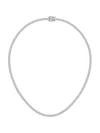 Saks Fifth Avenue Women's 14k White Gold & Lab-grown Diamond Tennis Necklace/5.00-20.00 Tcw In 10 Ctw