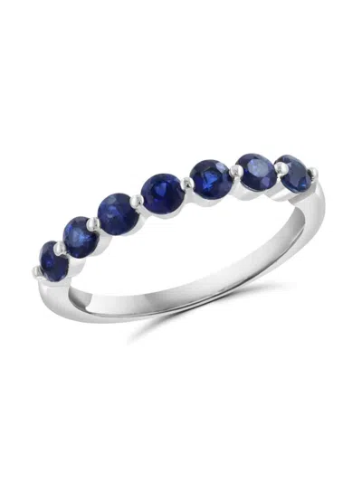 Saks Fifth Avenue Women's 14k White Gold & Natural Sapphire Ring