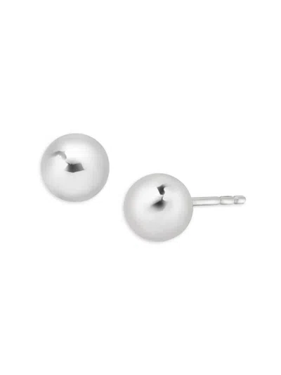 Saks Fifth Avenue Women's 14k White Gold Ball Button Stud Earrings