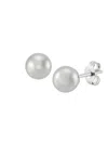 Saks Fifth Avenue Women's 14k White Gold Ball Stud Earrings In White Gold
