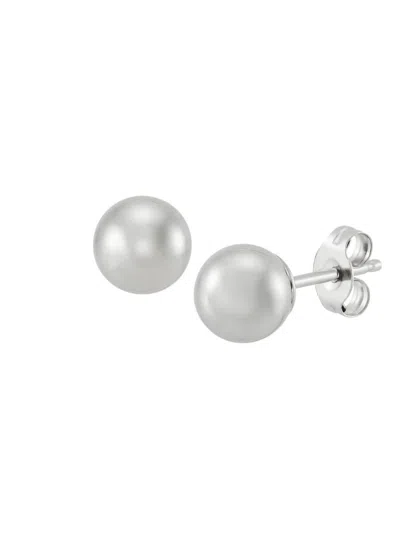 Saks Fifth Avenue Women's 14k White Gold Ball Stud Earrings