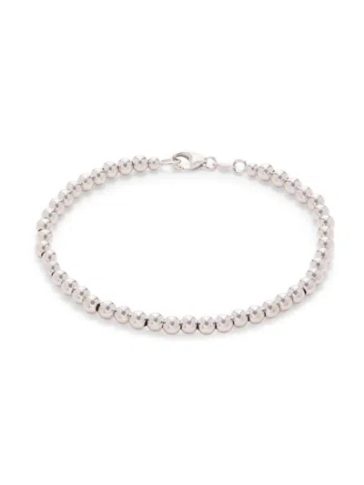 Saks Fifth Avenue Women's 14k White Gold Beaded Bracelet