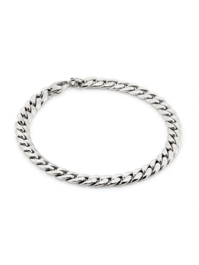 Saks Fifth Avenue Women's 14k White Gold Curb Chain Bracelet/7.25"