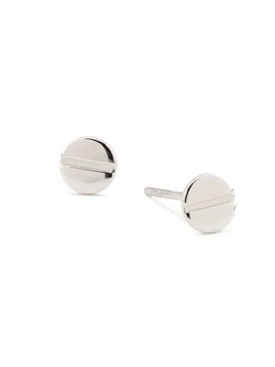 Saks Fifth Avenue Women's 14k White Gold Disk Stud Earrings