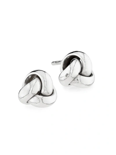 Saks Fifth Avenue Women's 14k White Gold Knotted Stud Earrings