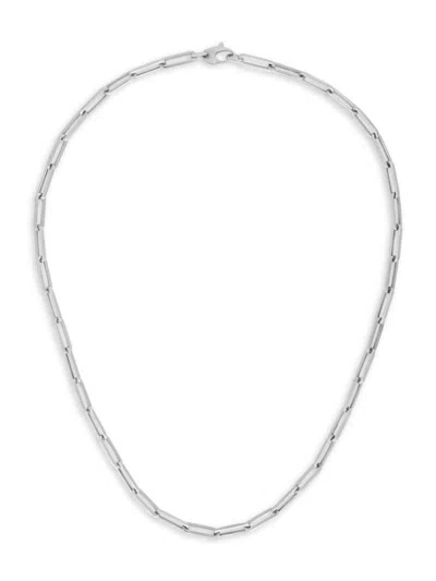 Saks Fifth Avenue Women's 14k White Gold Paperclip Chain Necklace