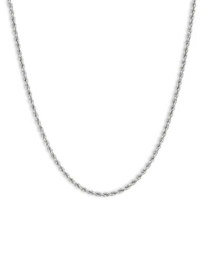 Saks Fifth Avenue Women's 14k White Gold Rope Chain Necklace
