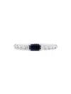 Saks Fifth Avenue Women's 14k White Gold, Sapphire & Diamond Ring In Sapphire