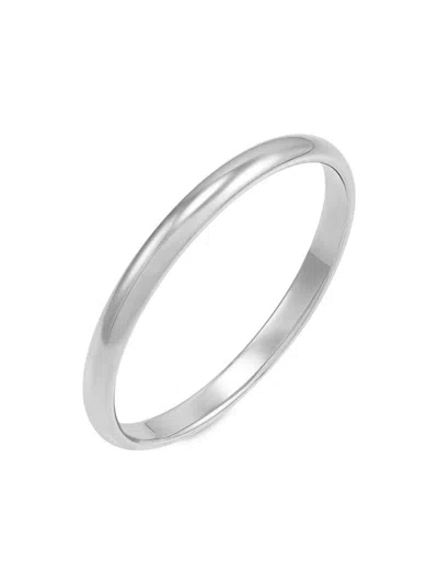 Saks Fifth Avenue Women's 14k White Gold Wedding Band Ring