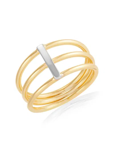 Saks Fifth Avenue Women's 14k Yellow & White Gold Ring