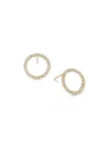 Saks Fifth Avenue Women's 14k Yellow Gold, 0.15 Tcw Diamond Open Circle Stud Earrings In Gold