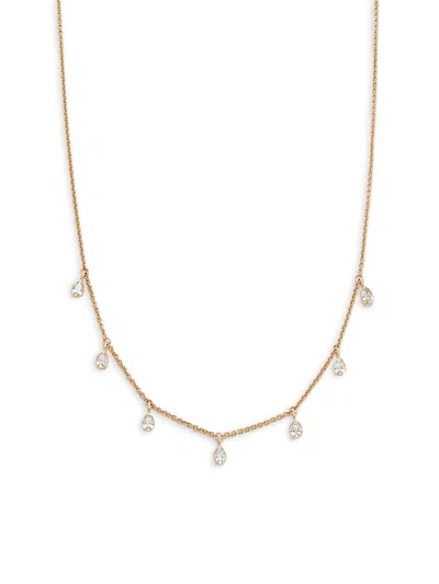 Saks Fifth Avenue Women's 14k Yellow Gold, 0.95 Tcw Lab Grown Diamond Necklace