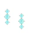 Saks Fifth Avenue Women's 14k Yellow Gold, 0.95 Tcw Turquoise Drop Earrings In Blue