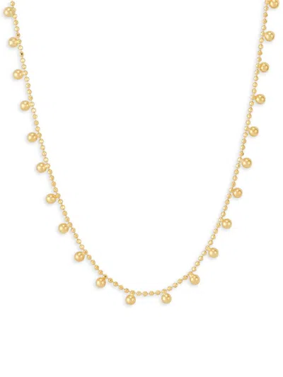 Saks Fifth Avenue Women's 14k Yellow Gold 18" Bead Chain Necklace