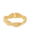 Saks Fifth Avenue Women's 14k Yellow Gold 2-row Intertwined Tessere Bracelet