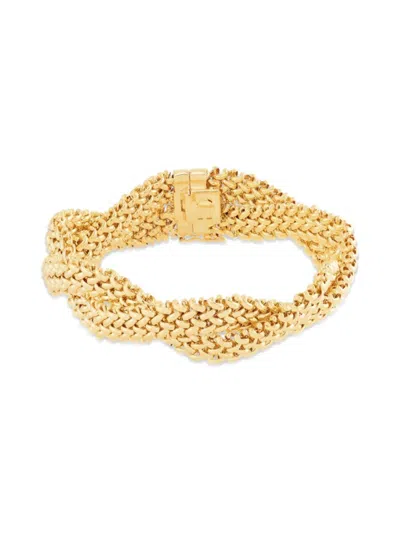 Saks Fifth Avenue Women's 14k Yellow Gold 2-row Intertwined Tessere Bracelet