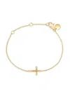 Saks Fifth Avenue Women's 14k Yellow Gold & 0.01 Tcw Diamond Bracelet In Gold