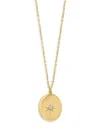 Saks Fifth Avenue Women's 14k Yellow Gold & 0.01 Tcw Diamond Pendant Chain Necklace In Gold