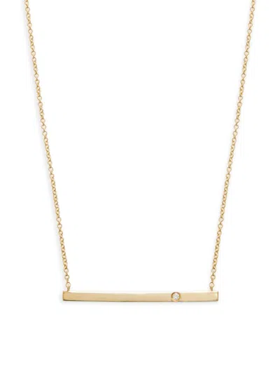 Saks Fifth Avenue Women's 14k Yellow Gold & 0.018 Tcw Diamond Necklace