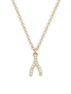 Saks Fifth Avenue Women's 14k Yellow Gold & 0.03 Tcw Diamond Pendant Necklace/18" In Yellow Gold