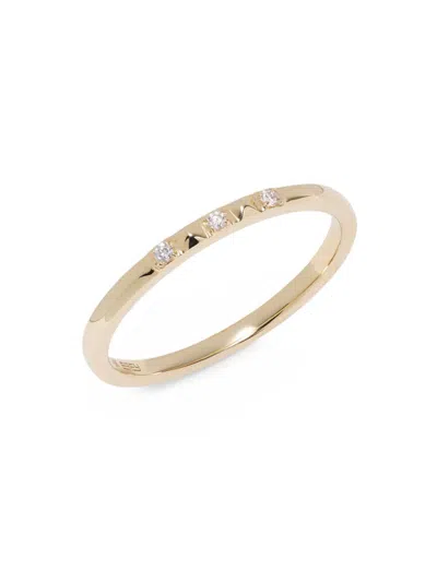 Saks Fifth Avenue Women's Private Label 14k Yellow Gold & 0.03 Tcw Diamond Ring
