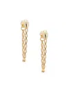 Saks Fifth Avenue Women's 14k Yellow Gold & 0.03 Tcw Diamond Snake Drop Earrings In Yellow Gold