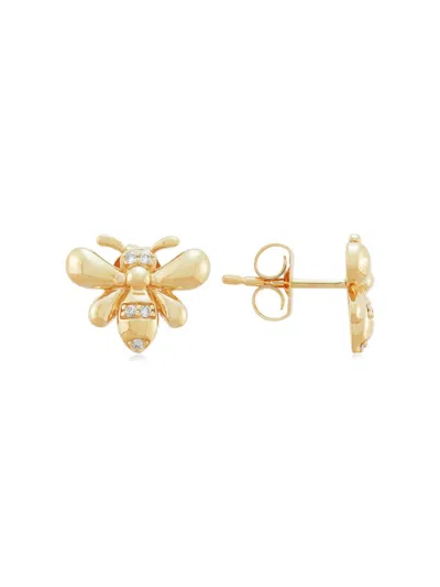Saks Fifth Avenue Women's 14k Yellow Gold & 0.03 Tcw Diamond Stud Earrings