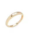 Saks Fifth Avenue Women's 14k Yellow Gold & 0.038 Tcw Diamond Ring In Yellow Gold