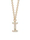 Saks Fifth Avenue Women's 14k Yellow Gold & 0.04 Tcw Diamond Letter Pendant Necklace In Letter I