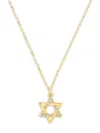 Saks Fifth Avenue Women's 14k Yellow Gold & 0.04 Tcw Diamond Star Pendant Necklace In Gold