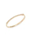 Saks Fifth Avenue Women's 14k Yellow Gold & 0.05 Tcw Diamond Band Ring In Yellow Gold