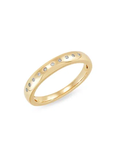 Saks Fifth Avenue Women's 14k Yellow Gold & 0.05 Tcw Diamond Ring