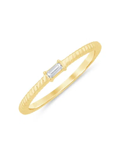 Saks Fifth Avenue Women's 14k Yellow Gold & 0.05 Tcw Diamond Ring