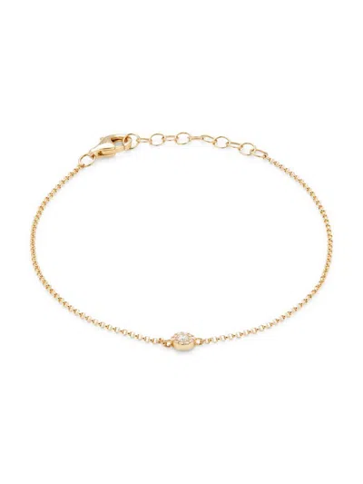 Saks Fifth Avenue Women's 14k Yellow Gold & 0.06 Tcw Diamond Bracelet