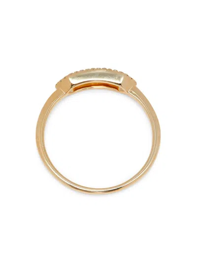 Saks Fifth Avenue Women's 14k Yellow Gold & 0.06 Tcw Diamond Hexagon Ring