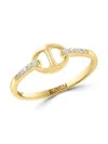 Saks Fifth Avenue Women's 14k Yellow Gold & 0.07 Tcw Diamond Ring