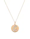 Saks Fifth Avenue Women's 14k Yellow Gold & 0.08 Tcw Diamond B Pendant Necklace