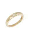 SAKS FIFTH AVENUE WOMEN'S 14K YELLOW GOLD & 0.08 TCW DIAMOND BAND RING