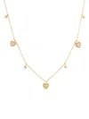Saks Fifth Avenue Women's 14k Yellow Gold & 0.08 Tcw Diamond Heart Charm Chain Necklace/17" In Yellow Gold