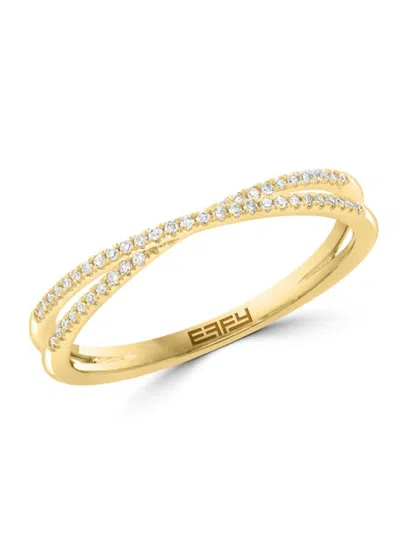 Saks Fifth Avenue Women's 14k Yellow Gold & 0.08 Tcw Diamond Ring