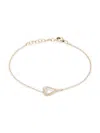 Saks Fifth Avenue Women's 14k Yellow Gold & 0.09 Tcw Diamond Bracelet In Yellow Gold