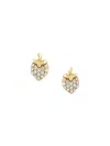 Saks Fifth Avenue Women's 14k Yellow Gold & 0.09 Tcw Diamond Strawberry Stud Earrings In Yellow Gold