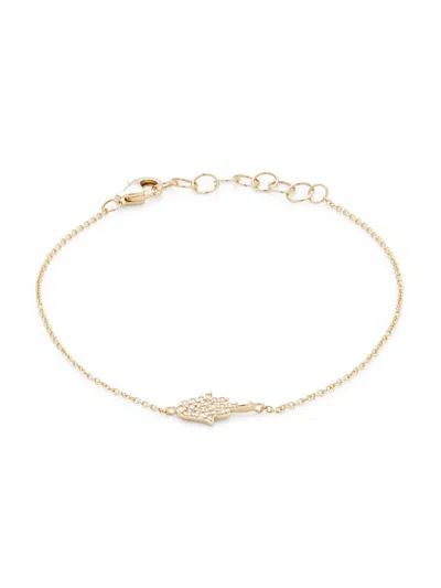 Saks Fifth Avenue Women's 14k Yellow Gold & 0.093 Tcw Diamond Bracelet
