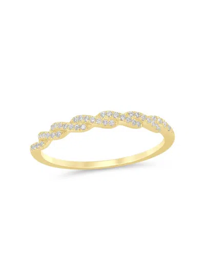 Saks Fifth Avenue Women's 14k Yellow Gold & 0.1 Tcw Diamond Band Ring