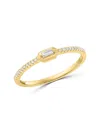 Saks Fifth Avenue Women's 14k Yellow Gold & 0.1 Tcw Diamond Ring