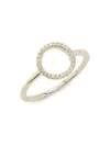 Saks Fifth Avenue Women's 14k Yellow Gold & 0.10 Tcw Diamond Circle Ring In Gold