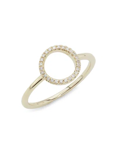 Saks Fifth Avenue Women's 14k Yellow Gold & 0.10 Tcw Diamond Circle Ring