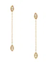 Saks Fifth Avenue Women's 14k Yellow Gold & 0.10 Tcw Diamond Drop Earrings In Yellow Gold