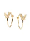 Saks Fifth Avenue Women's 14k Yellow Gold & 0.10 Tcw Diamond Huggie Earrings In Yellow Gold